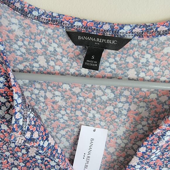 Banana Republic Long Sleeve Floral Flounce Mini Dress - Picture 4 of 4